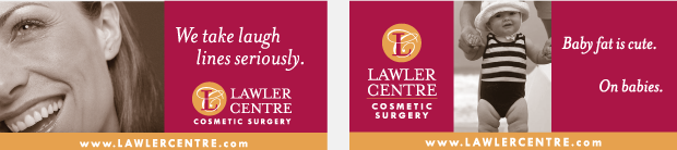 Lawler Centre for Cosmetic Surgery Billboard Campaign Development