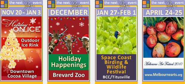 Banner Ad Design / Cultural Marketing - Birding Festival / Brevard Zoo / Cocoa Village