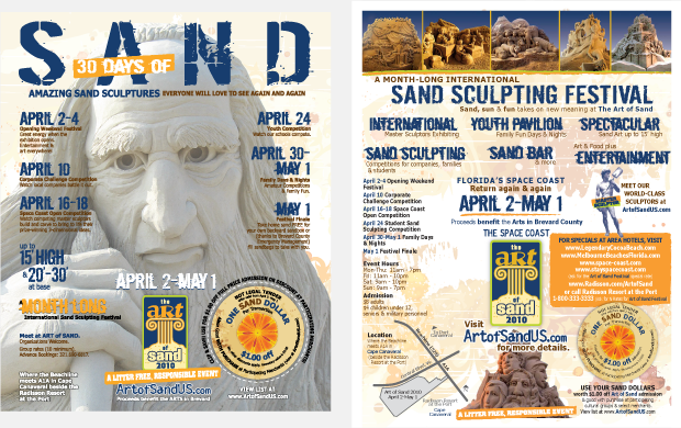 Cultural Marketing Initiative Art of Sand Portfolio Ads