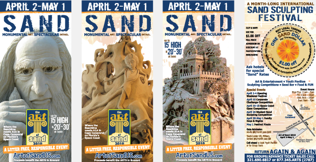 Cultural Marketing Initiative Art of Sand Portfolio Rackcards