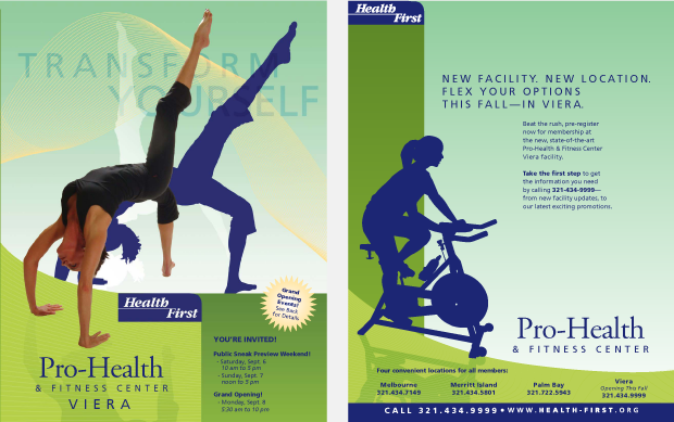Health First Pro Health & Fitness Viera Campaign / insert