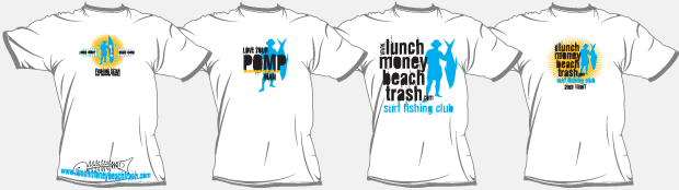 Lunch Money Beach Trash Portfolio T-Shirts
