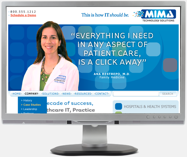 MIMA Technology Solutions Portfolio Website