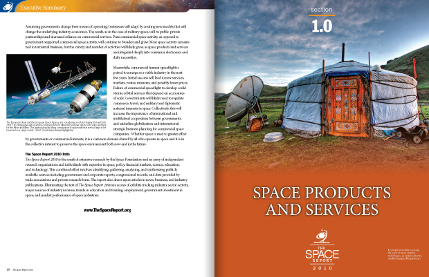 The Space Report 2010 Portfolio Page Spread