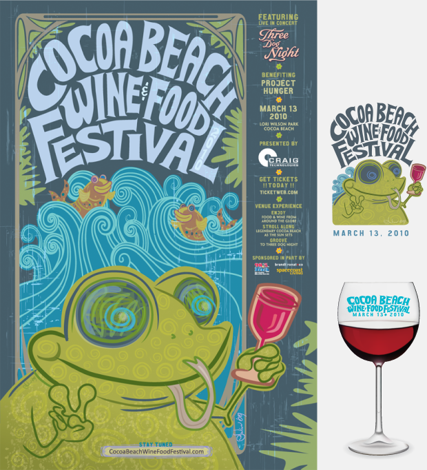 Cocoa Beach Wine and Food Festival Logo