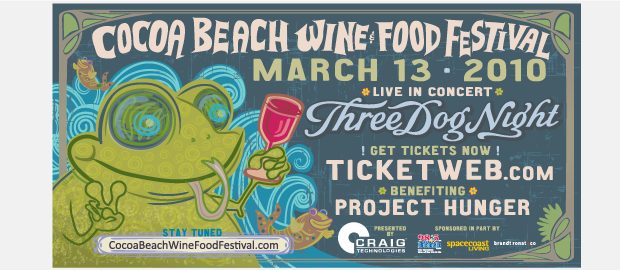 Cocoa Beach Wine and Food Festival Signage