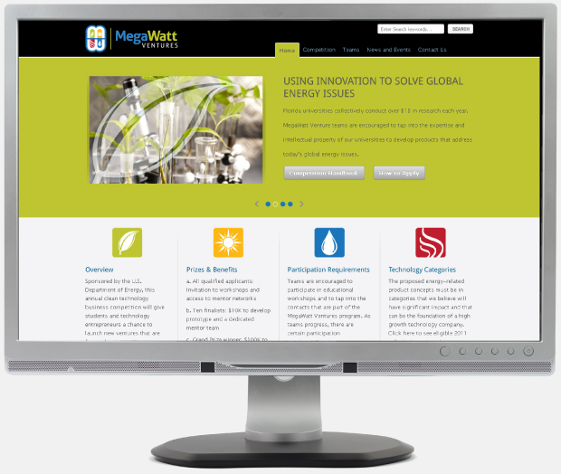 Website Design WordPress - MegaWatt Ventures Website