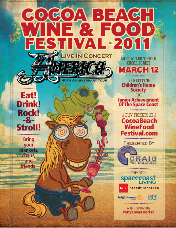 Cocoa Beach Wine and Food Festival Poster